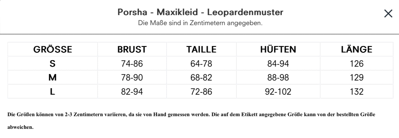 Porsha – Maxikleid – Leopardenmuster